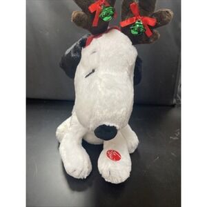 Peanuts Snoopy Animated &‎ Musical Plush Christmas with moving Antlers